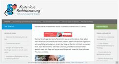 Desktop Screenshot of kostenloserechtsberatung.com
